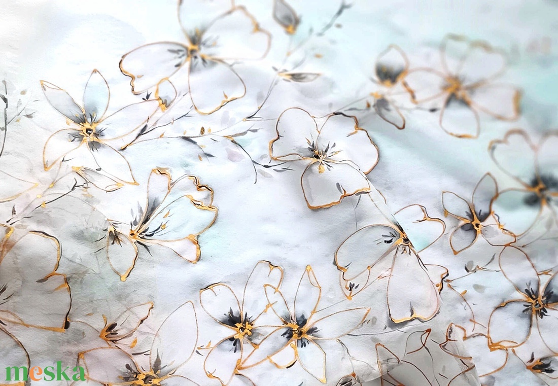 Tünemény tiszta selyem stóla - ruha & divat - sál, sapka, kendő - sál - Meska.hu