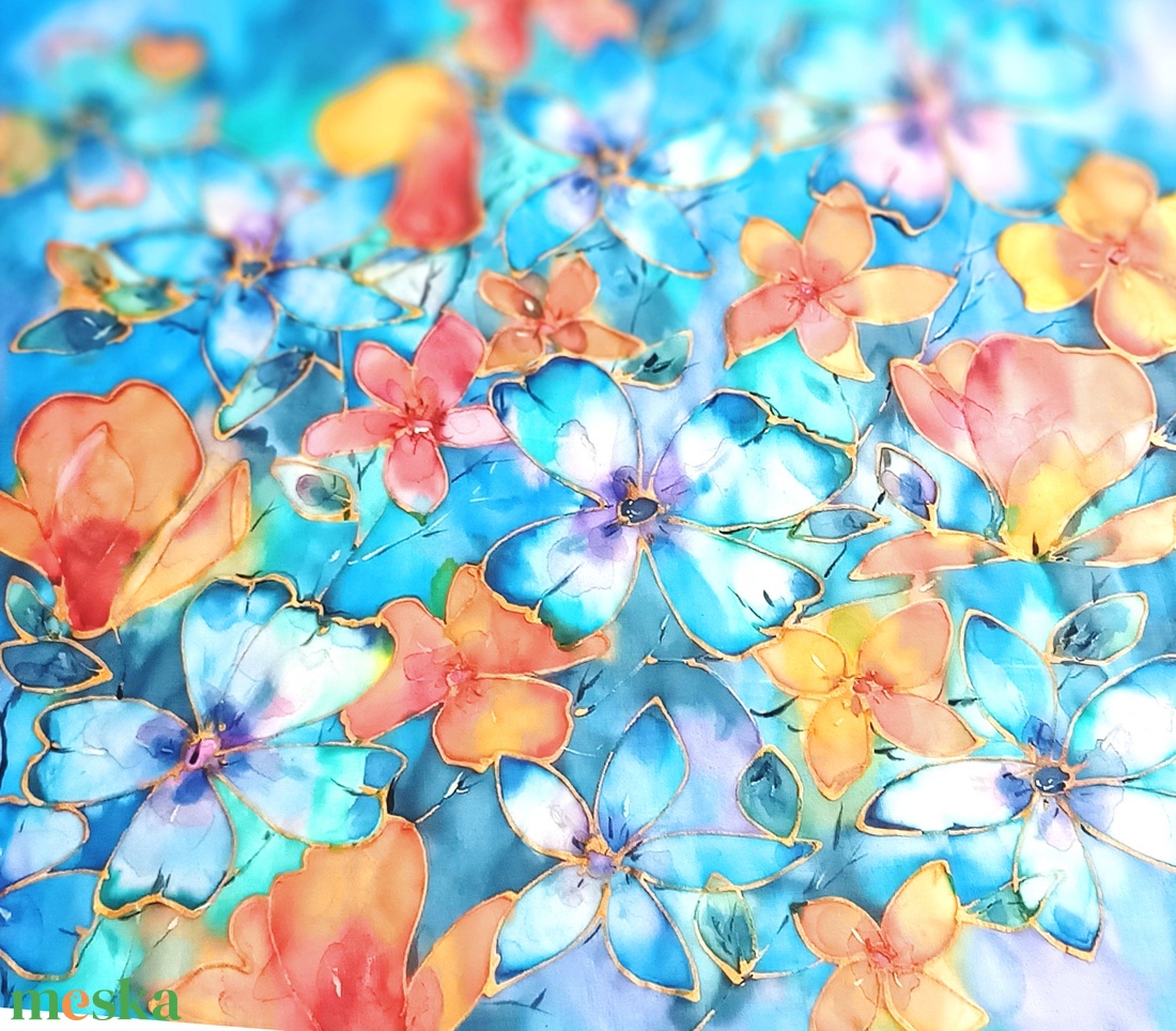 Ízisz álma tiszta selyem kendő - ruha & divat - sál, sapka, kendő - sál - Meska.hu