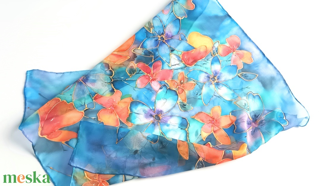 Ízisz álma tiszta selyem kendő - ruha & divat - sál, sapka, kendő - sál - Meska.hu