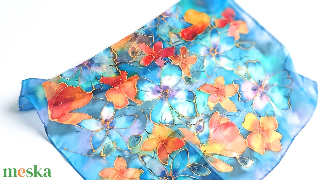 Ízisz álma tiszta selyem kendő - ruha & divat - sál, sapka, kendő - sál - Meska.hu