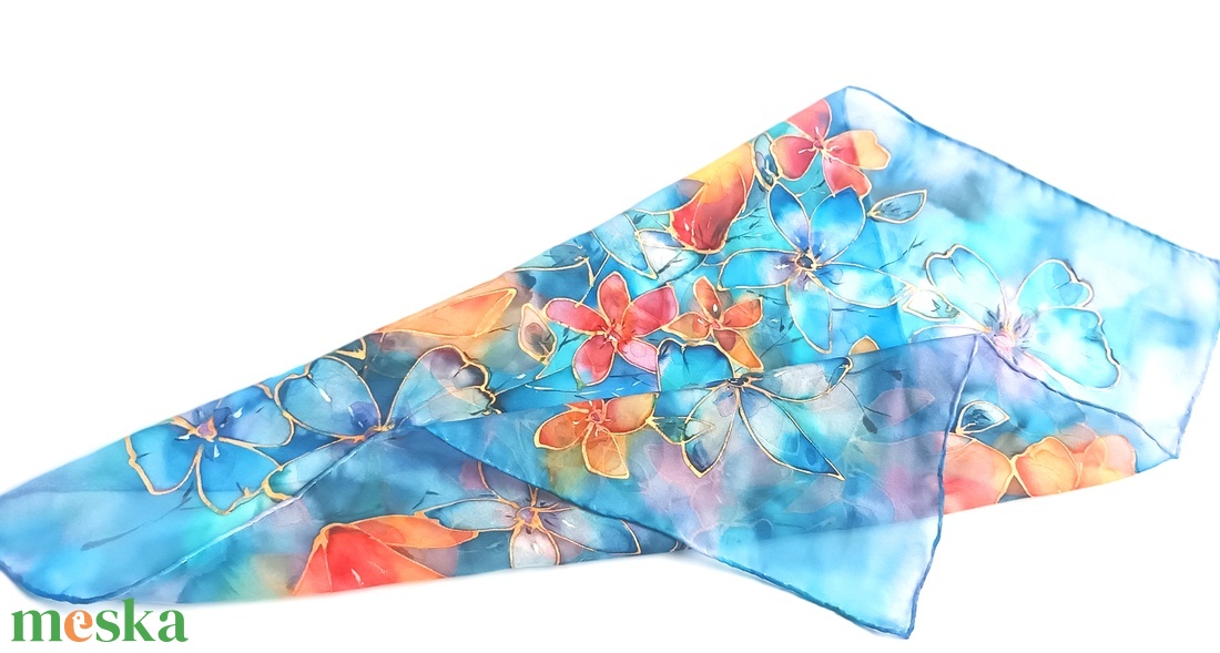 Ízisz álma tiszta selyem kendő - ruha & divat - sál, sapka, kendő - sál - Meska.hu