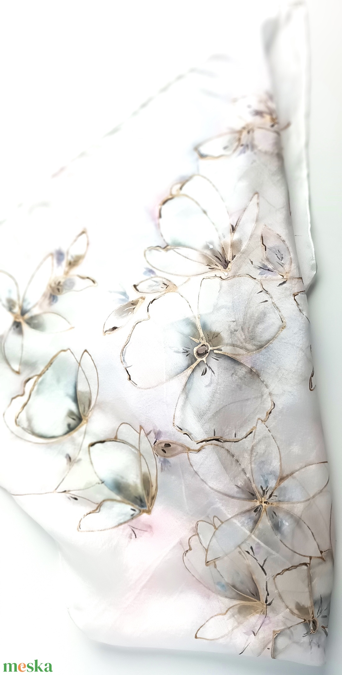 Hóvarázs tiszta selyem kendő - ruha & divat - sál, sapka, kendő - sál - Meska.hu