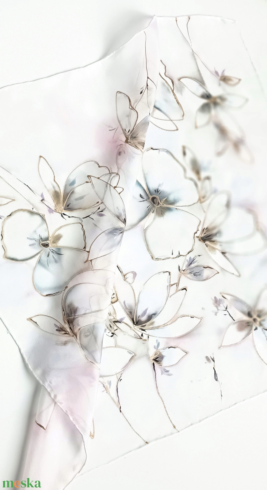 Hóvarázs tiszta selyem kendő - ruha & divat - sál, sapka, kendő - sál - Meska.hu