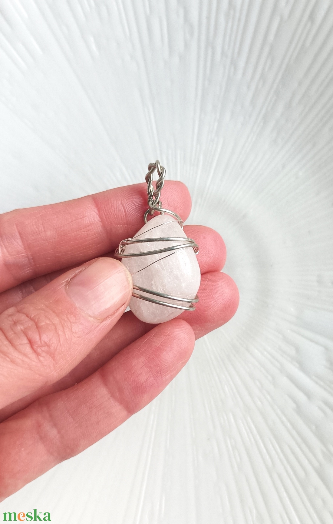 Petalit valódi ásvány medál - ékszer - nyaklánc - medál - Meska.hu