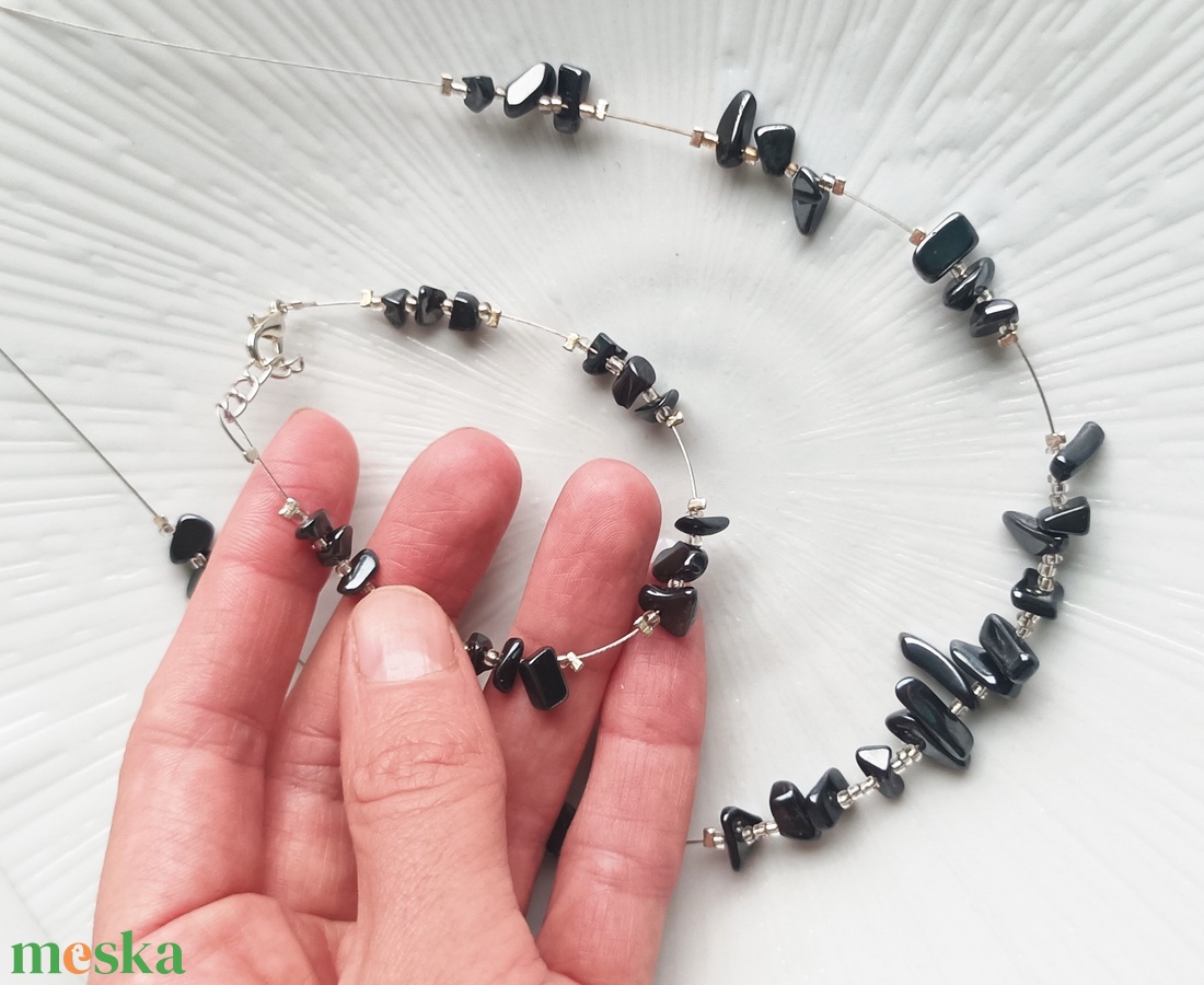 Valódi hematit ásvány ékszer szett - ékszer - ékszerszett - Meska.hu