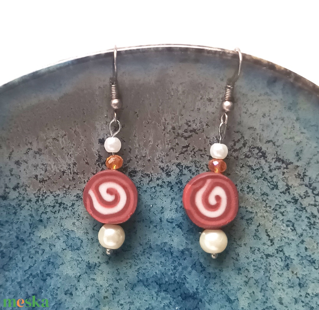 Csoki fülbevaló nélkül - ékszer - fülbevaló - lógó fülbevaló - Meska.hu