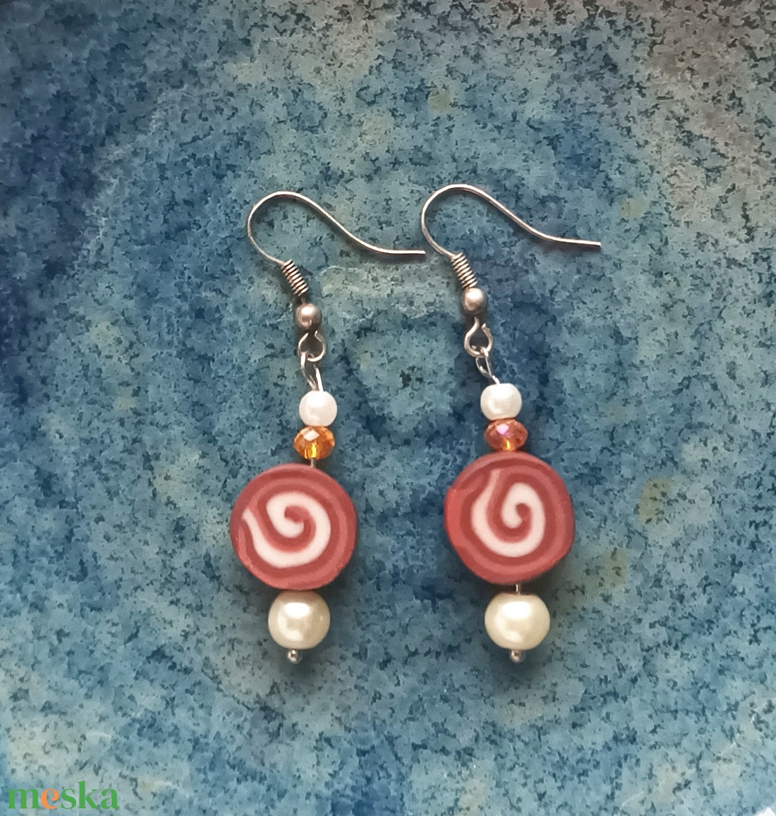 Csoki fülbevaló nélkül - ékszer - fülbevaló - lógó fülbevaló - Meska.hu