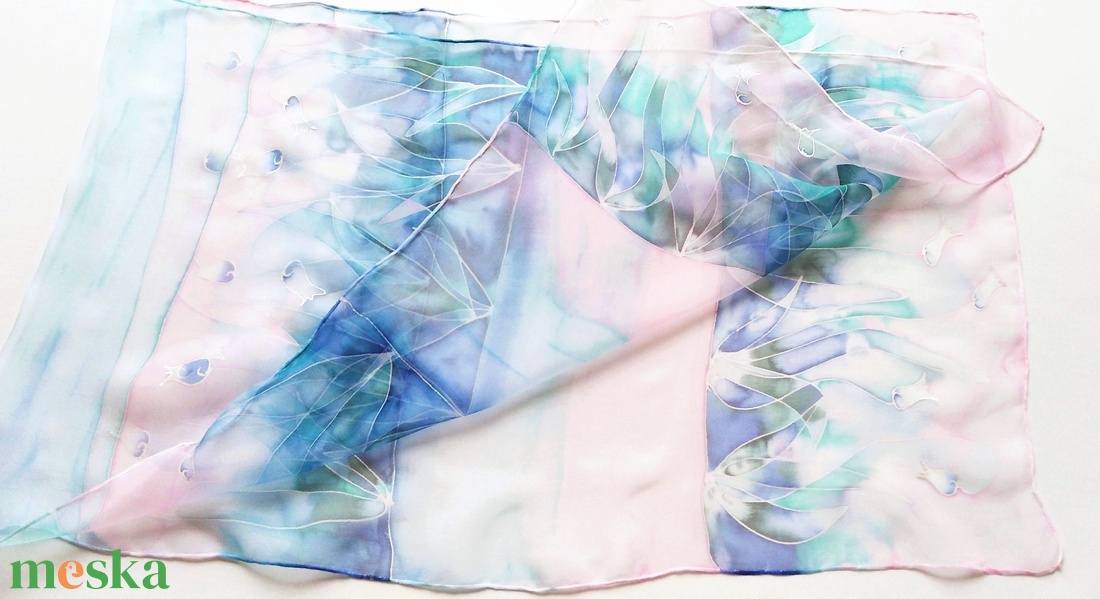 Pirkadat tiszta selyem sál - ruha & divat - sál, sapka, kendő - sál - Meska.hu