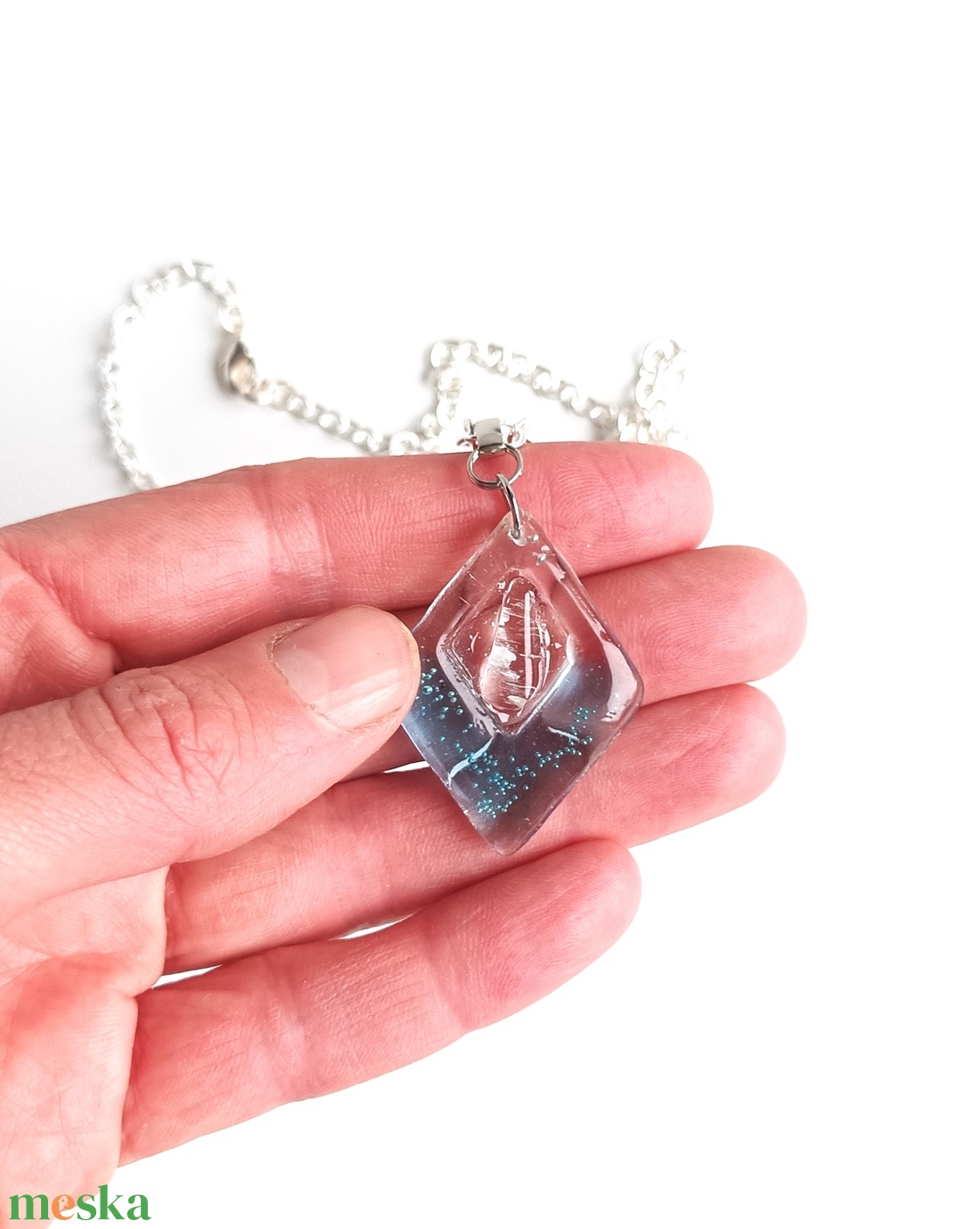 Kvarc kristály ásvány medál - ékszer - nyaklánc - medál - Meska.hu