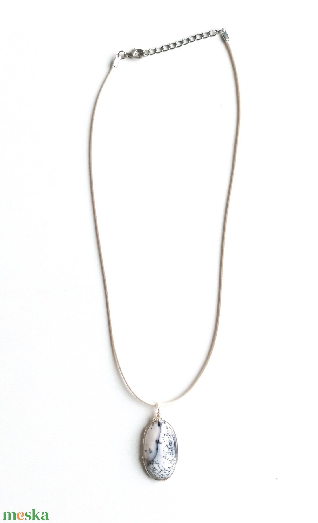 Merlinit valódi ásvány medálos nyaklánc - ékszer - nyaklánc - medálos nyaklánc - Meska.hu