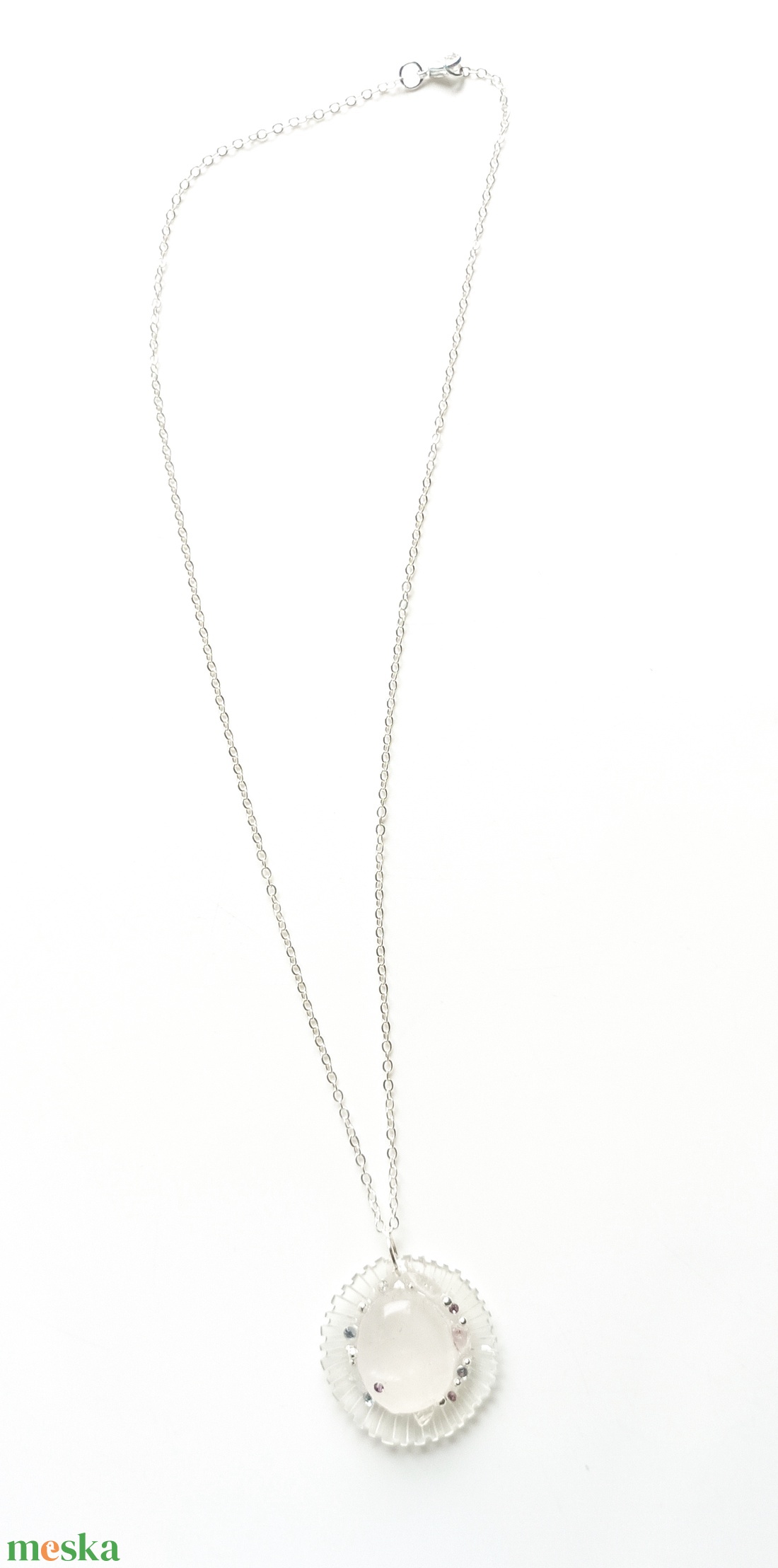 Petalit valódi ásvány nyaklánc - ékszer - nyaklánc - medálos nyaklánc - Meska.hu