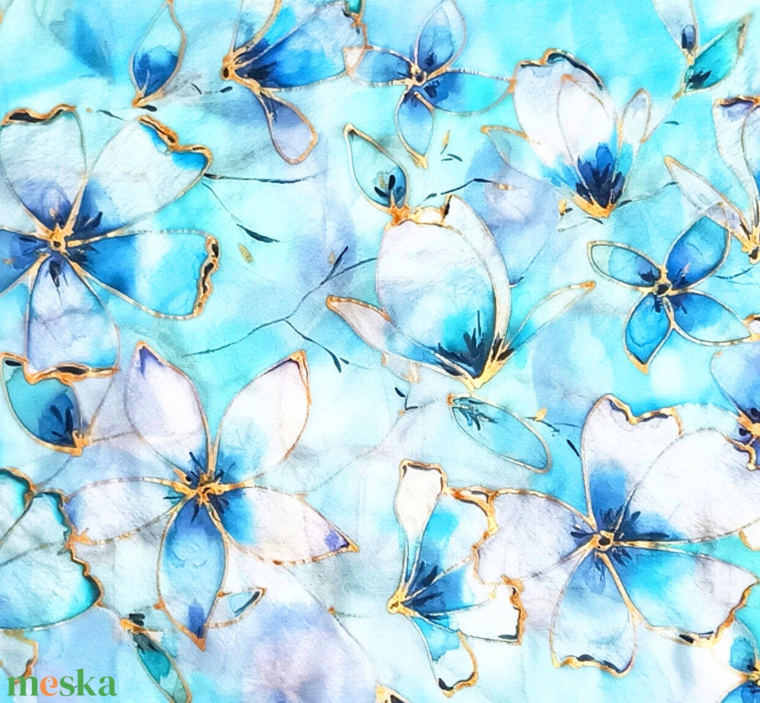 Csodaország tiszta selyem sál - ruha & divat - sál, sapka, kendő - sál - Meska.hu