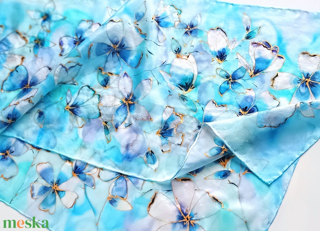 Csodaország tiszta selyem sál - ruha & divat - sál, sapka, kendő - sál - Meska.hu