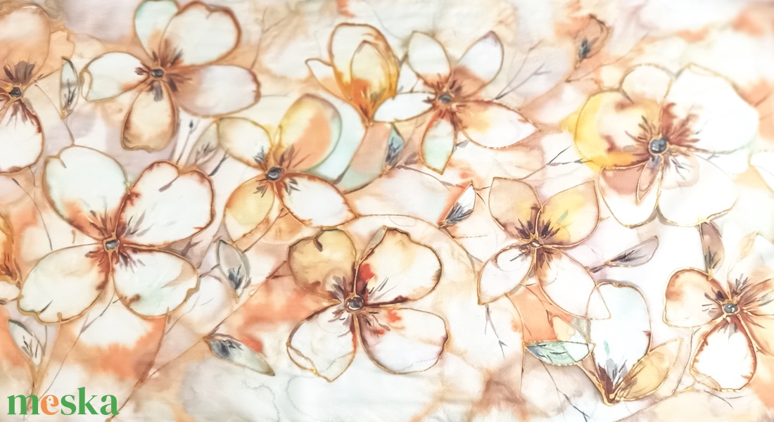 Galadriel tiszta selyem sál - ruha & divat - sál, sapka, kendő - sál - Meska.hu