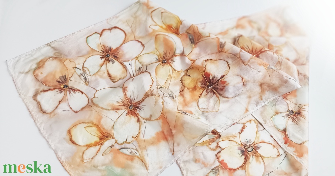 Galadriel tiszta selyem sál - ruha & divat - sál, sapka, kendő - sál - Meska.hu