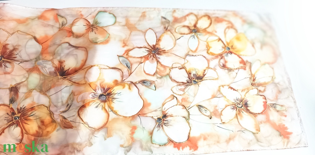 Galadriel tiszta selyem sál - ruha & divat - sál, sapka, kendő - sál - Meska.hu