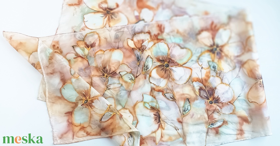 Völgyzugoly tiszta selyem sál - ruha & divat - sál, sapka, kendő - sál - Meska.hu