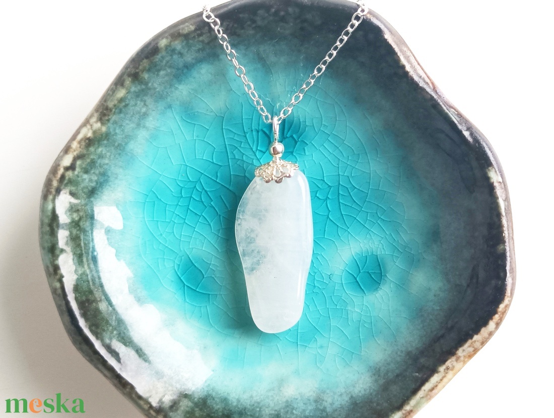 Petalit valódi ásvány nyaklánc - ékszer - nyaklánc - medálos nyaklánc - Meska.hu