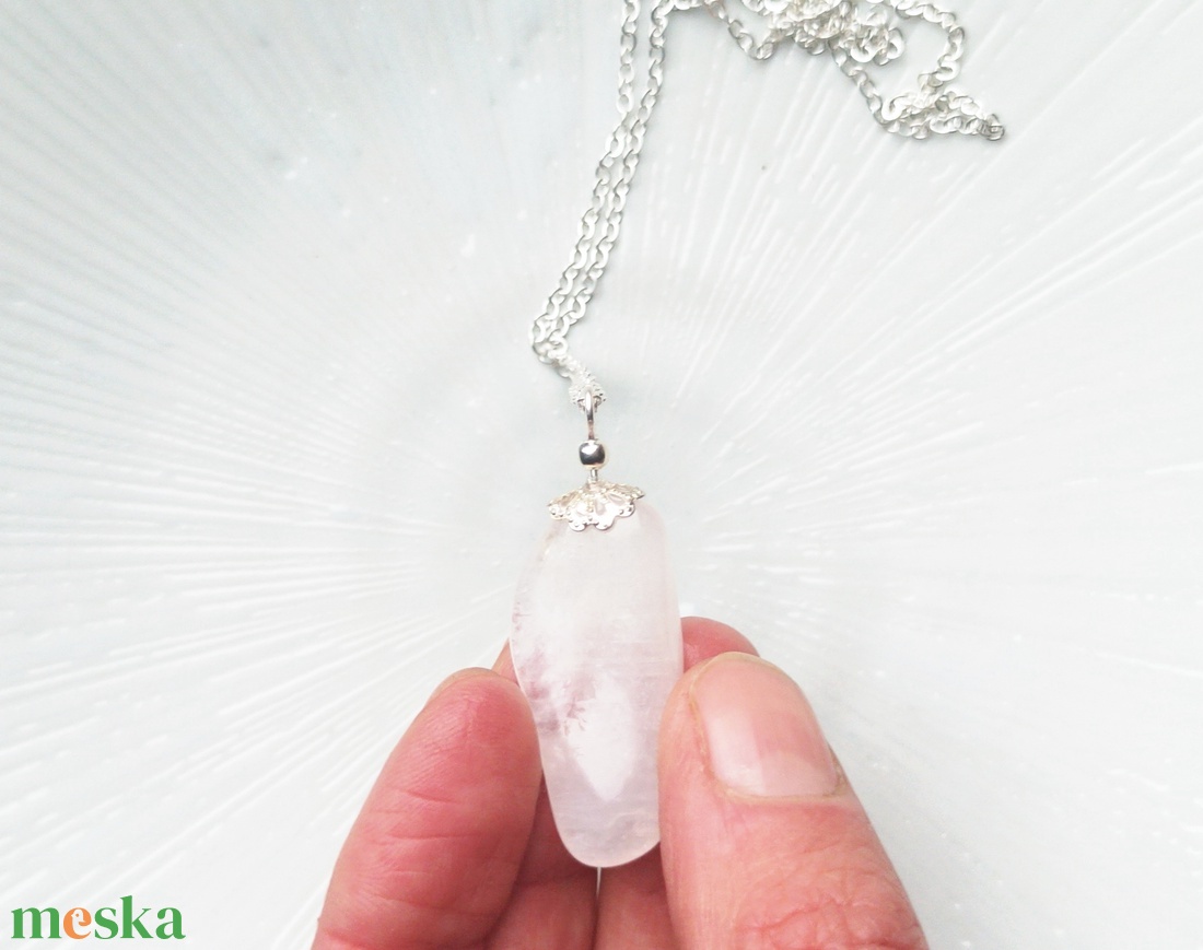 Petalit valódi ásvány nyaklánc - ékszer - nyaklánc - medálos nyaklánc - Meska.hu