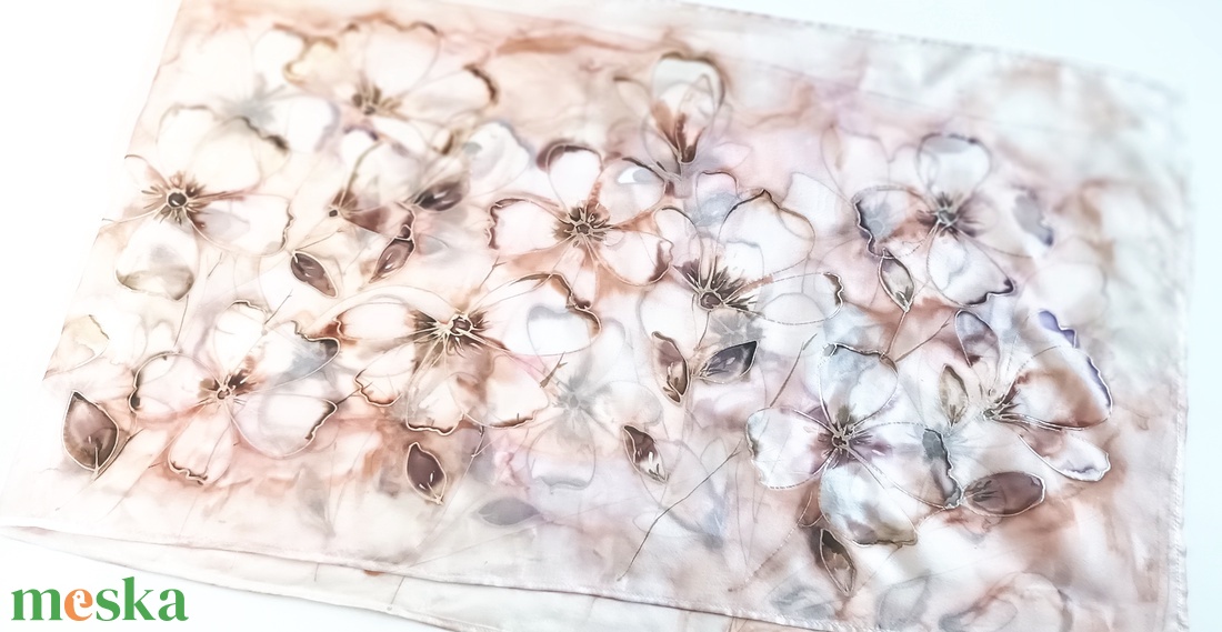 Lothlórien tiszta selyem sál - ruha & divat - sál, sapka, kendő - sál - Meska.hu