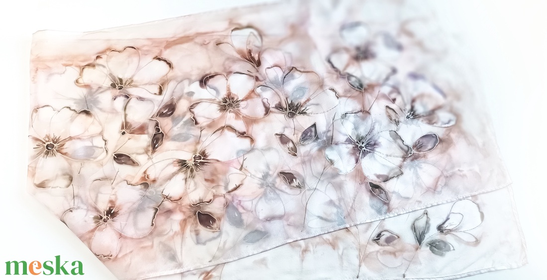 Lothlórien tiszta selyem sál - ruha & divat - sál, sapka, kendő - sál - Meska.hu