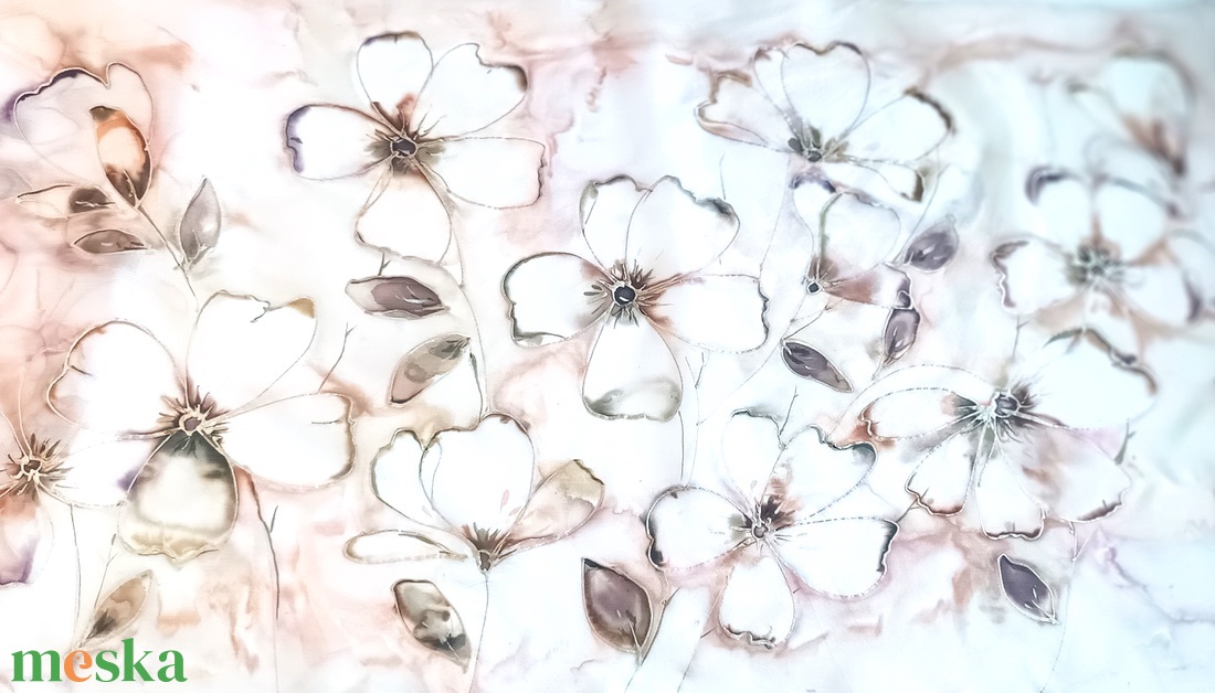 Lothlórien tiszta selyem sál - ruha & divat - sál, sapka, kendő - sál - Meska.hu