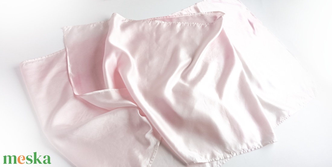 Szatén fényű tiszta hernyóselyem stóla - ruha & divat - sál, sapka, kendő - sál - Meska.hu