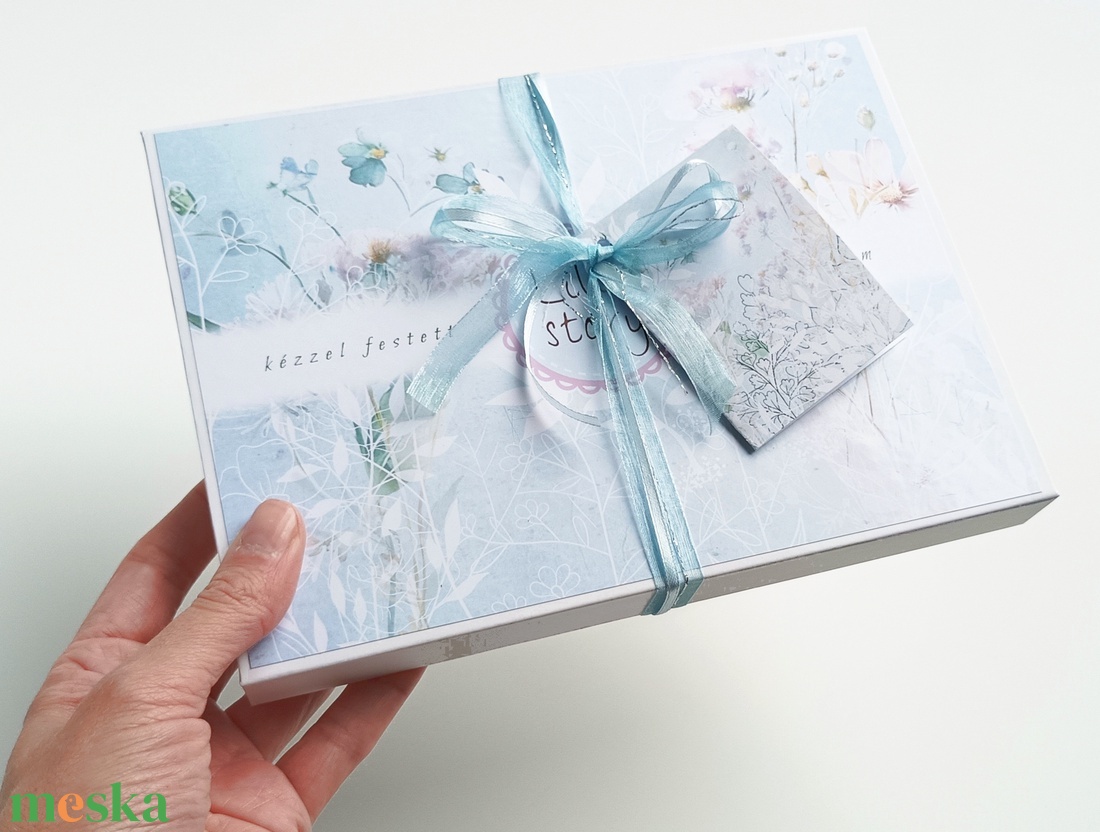 Petalit ásvány nyakláncos selyemstóla ajándékszett - ékszer - nyaklánc - medálos nyaklánc - Meska.hu