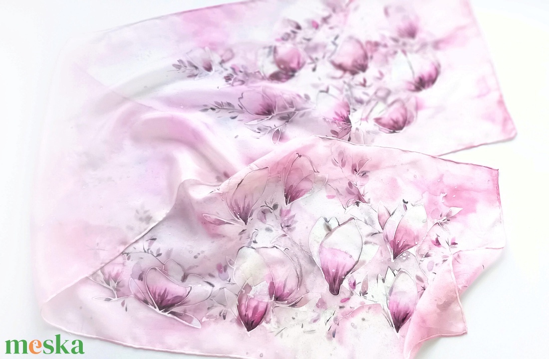 Hercegnők kertje tiszta selyem sál - ruha & divat - sál, sapka, kendő - sál - Meska.hu