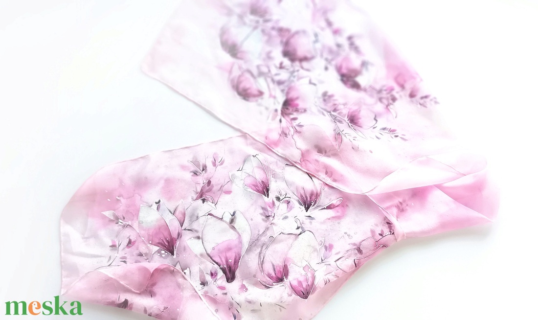 Hercegnők kertje tiszta selyem sál - ruha & divat - sál, sapka, kendő - sál - Meska.hu