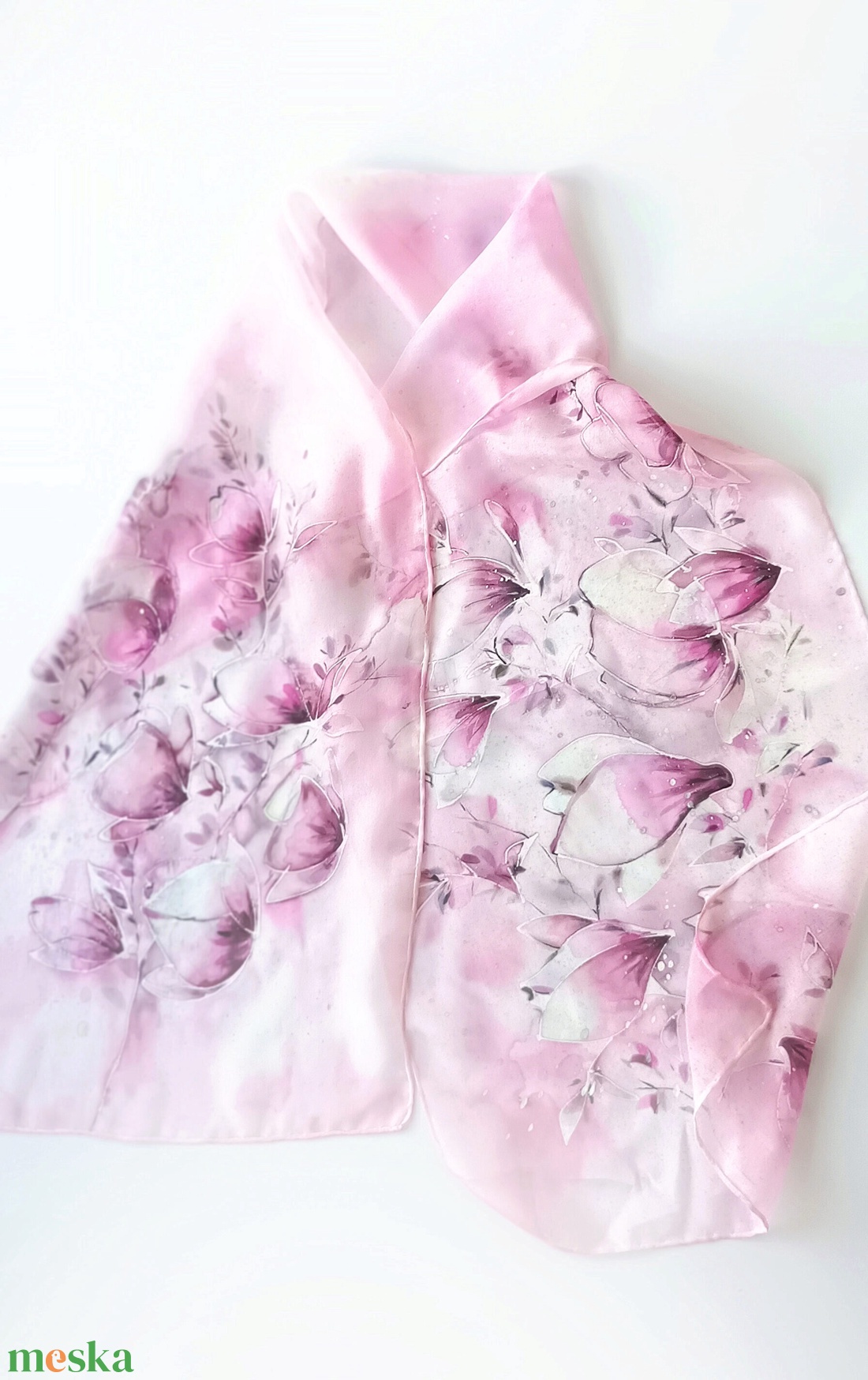 Hercegnők kertje tiszta selyem sál - ruha & divat - sál, sapka, kendő - sál - Meska.hu
