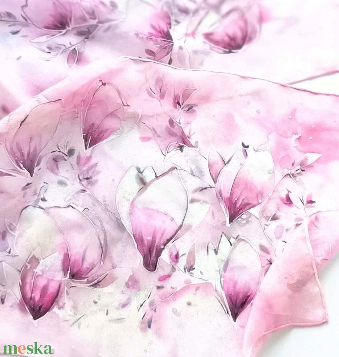 Hercegnők kertje tiszta selyem sál - ruha & divat - sál, sapka, kendő - sál - Meska.hu