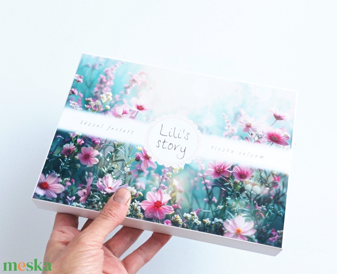 Mágneses díszdoboz selyemsálakhoz - otthon & életmód - dekoráció - asztal és polc dekoráció - díszdoboz - Meska.hu