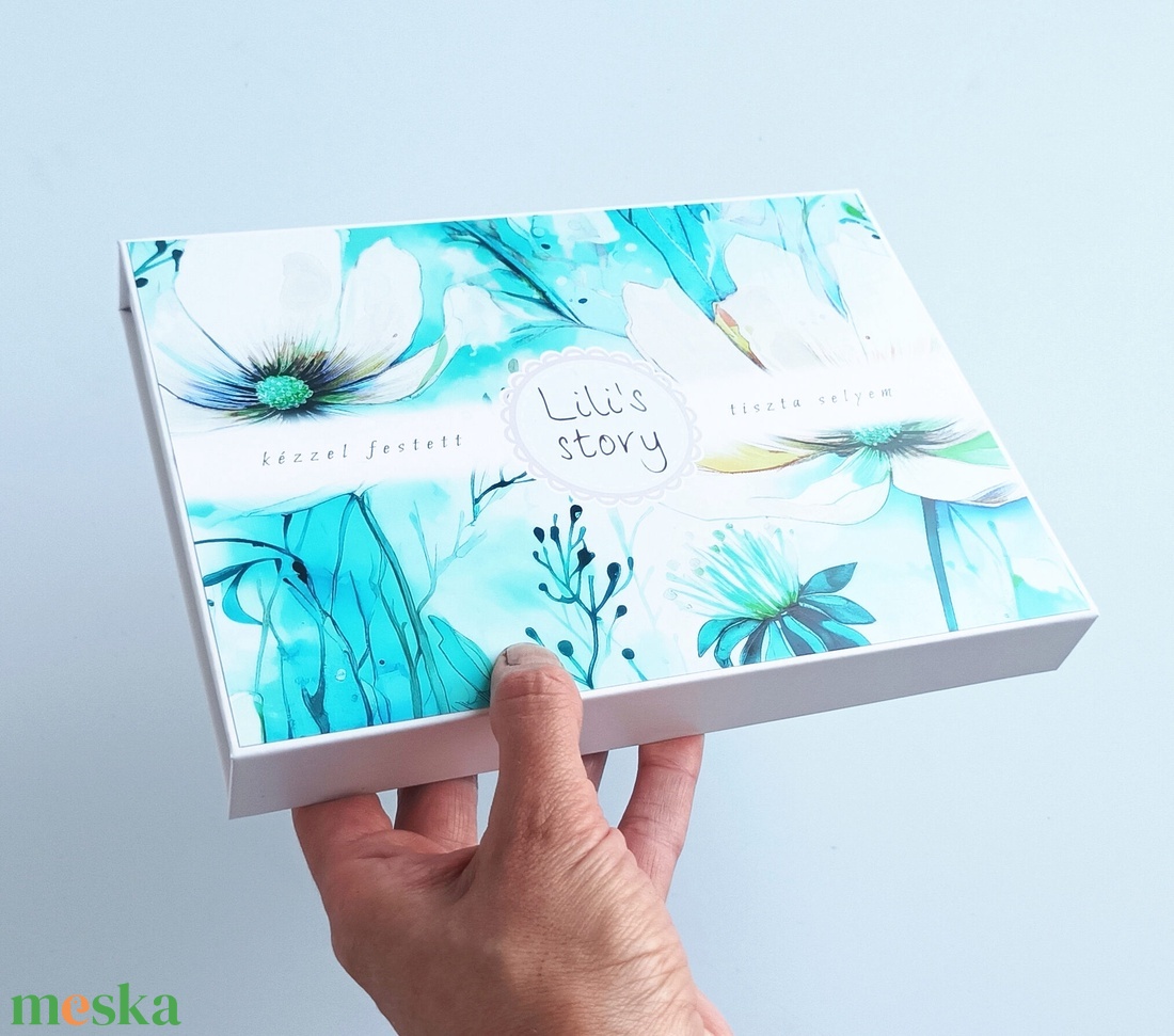 Mágneses díszdoboz selyemsálakhoz - otthon & életmód - dekoráció - asztal és polc dekoráció - díszdoboz - Meska.hu