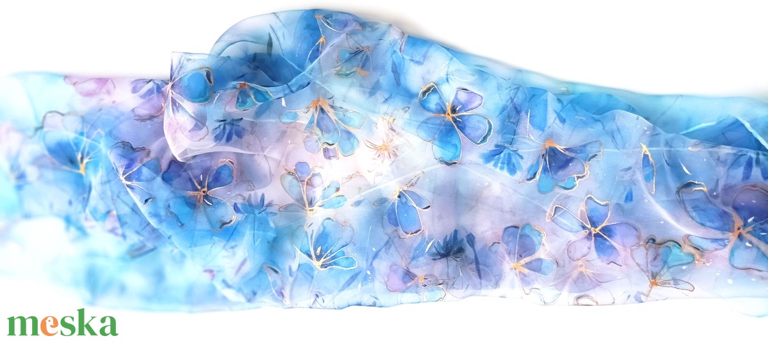 Pirkadat tiszta selyem stóla - ruha & divat - sál, sapka, kendő - sál - Meska.hu