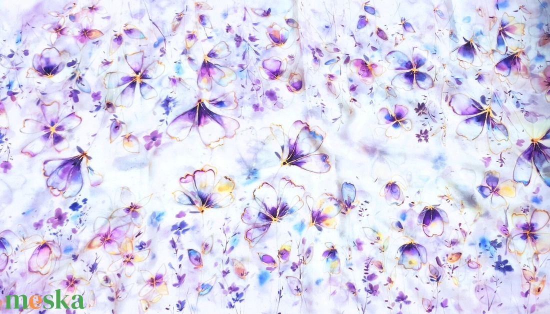 Elvarázsolt kert extra nagy hernyóselyem stóla - ruha & divat - sál, sapka, kendő - stóla - Meska.hu