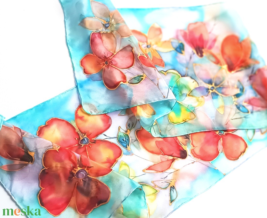 Madagaszkár tiszta selyem sál - ruha & divat - sál, sapka, kendő - sál - Meska.hu