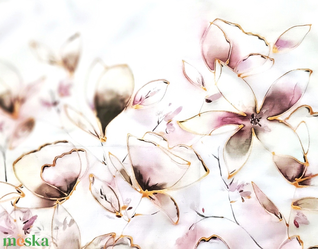 Vanília tiszta selyem kendő - ruha & divat - sál, sapka, kendő - sál - Meska.hu