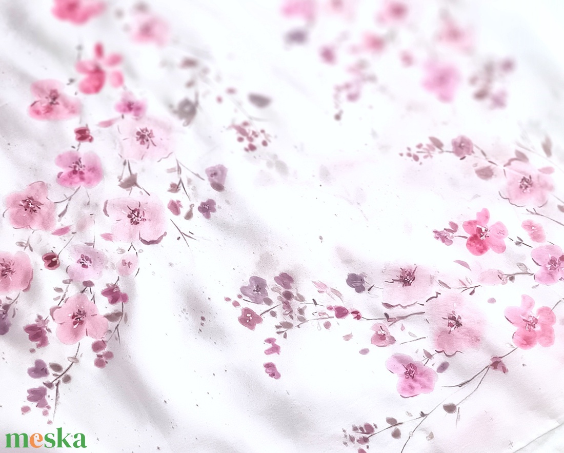 Sakura tiszta selyem stóla - ruha & divat - sál, sapka, kendő - sál - Meska.hu