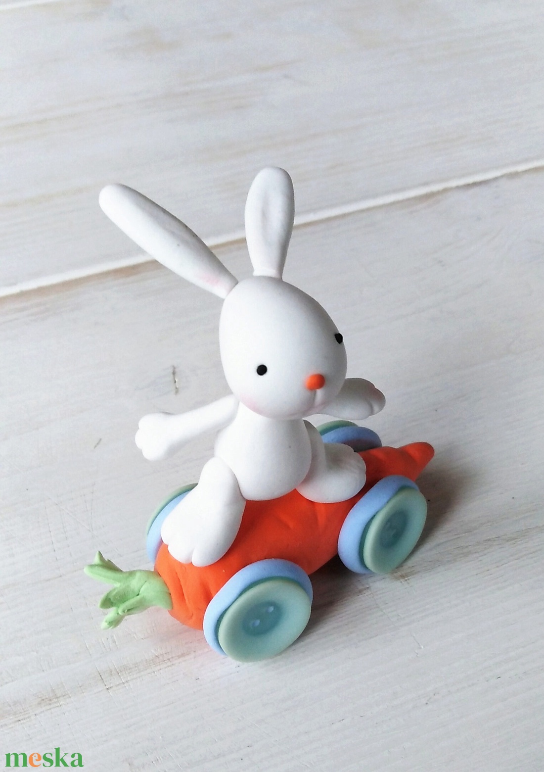 Répás autós nyuszi - otthon & életmód - dekoráció - dísztárgy - Meska.hu