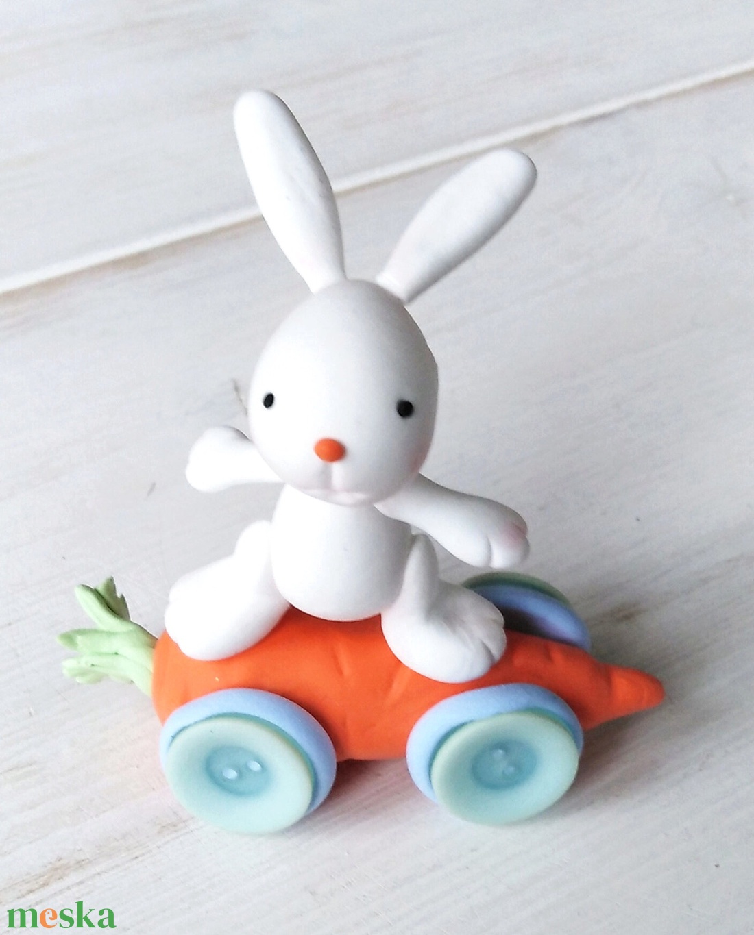 Répás autós nyuszi - otthon & életmód - dekoráció - dísztárgy - Meska.hu