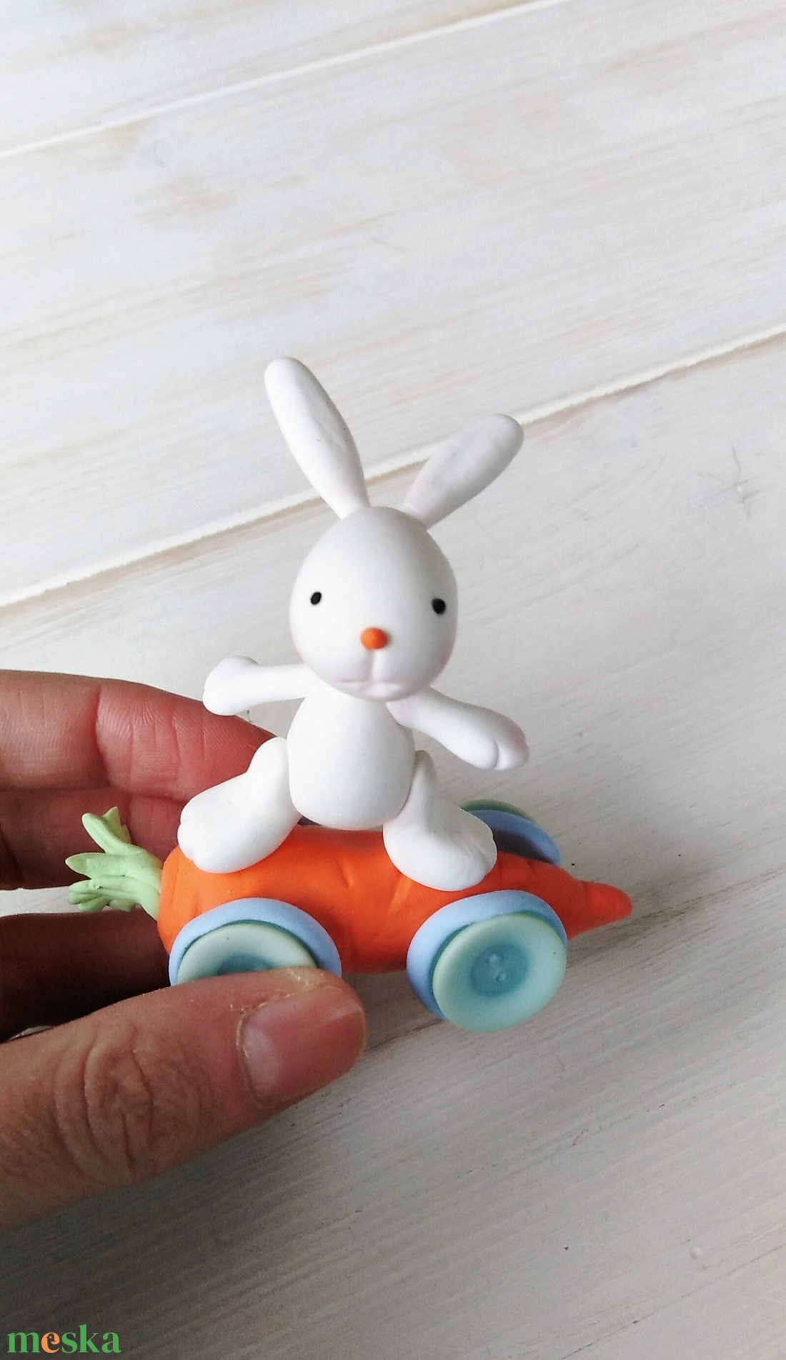 Répás autós nyuszi - otthon & életmód - dekoráció - dísztárgy - Meska.hu