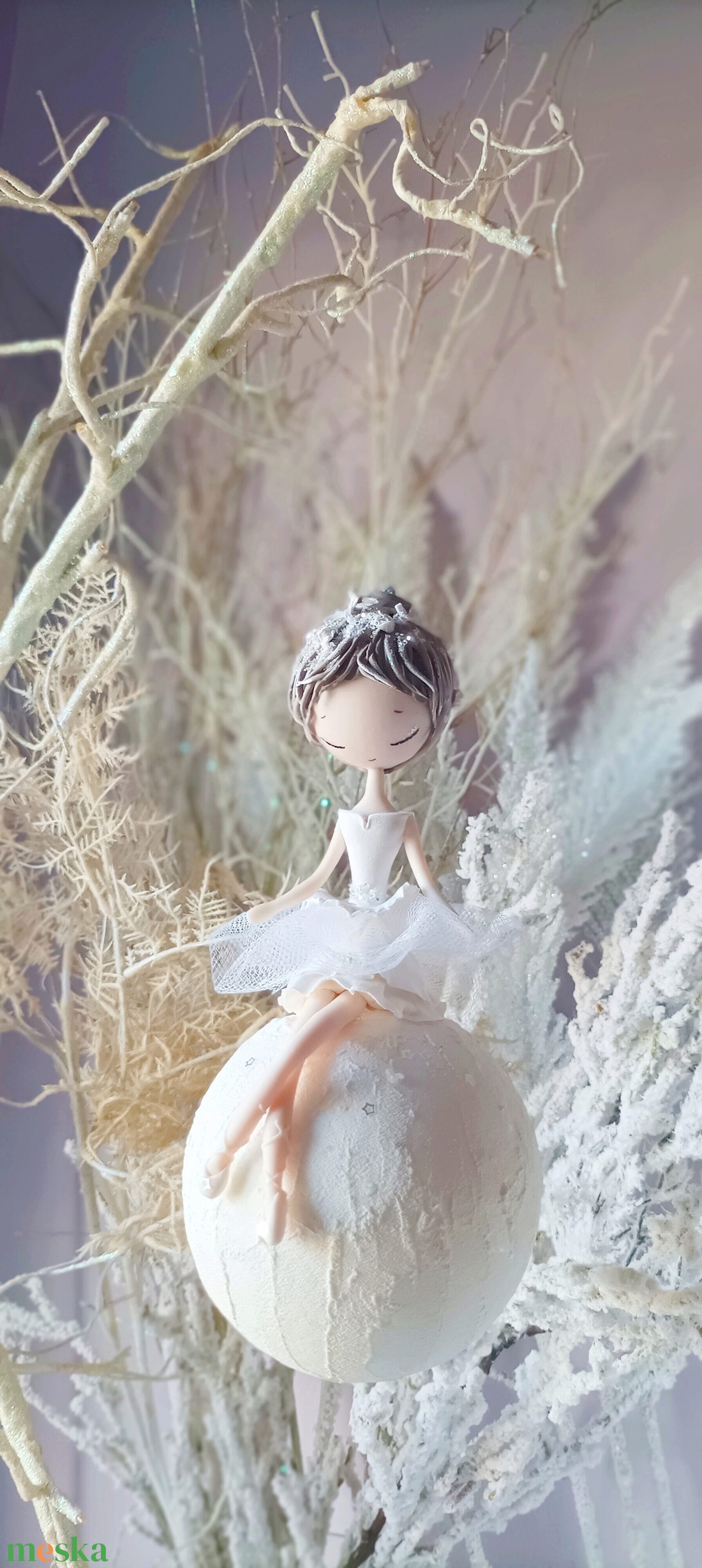 Balerina hógolyón - karácsony - karácsonyi lakásdekoráció - karácsonyfadíszek - Meska.hu Balerina hógolyón - karácsony - karácsonyi lakásdekoráció - karácsonyfadíszek - Meska.hu