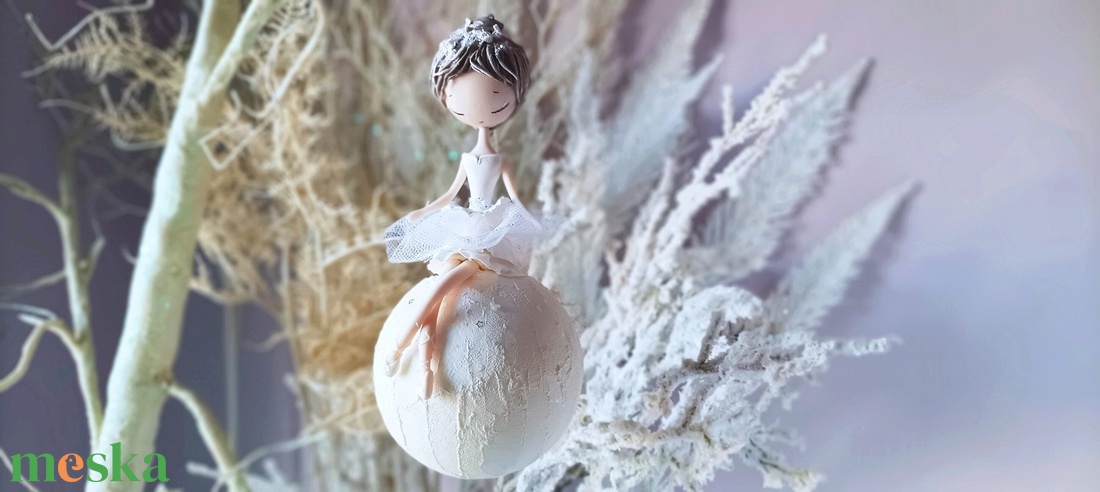 Balerina hógolyón - karácsony - karácsonyi lakásdekoráció - karácsonyfadíszek - Meska.hu Balerina hógolyón - karácsony - karácsonyi lakásdekoráció - karácsonyfadíszek - Meska.hu