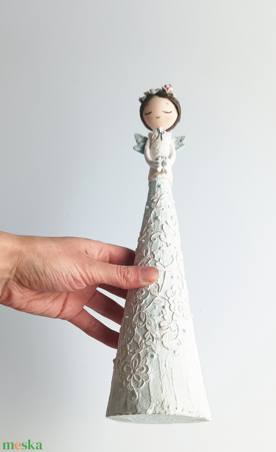 Csipkés angyal (33 cm magas) - otthon & életmód - dekoráció - dísztárgy - Meska.hu Csipkés angyal (33 cm magas) - otthon & életmód - dekoráció - dísztárgy - Meska.hu