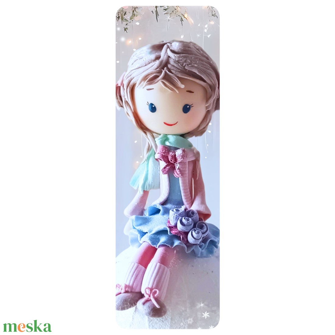 Kislányos könyvjelző - könyv & zene - könyvjelző - Meska.hu