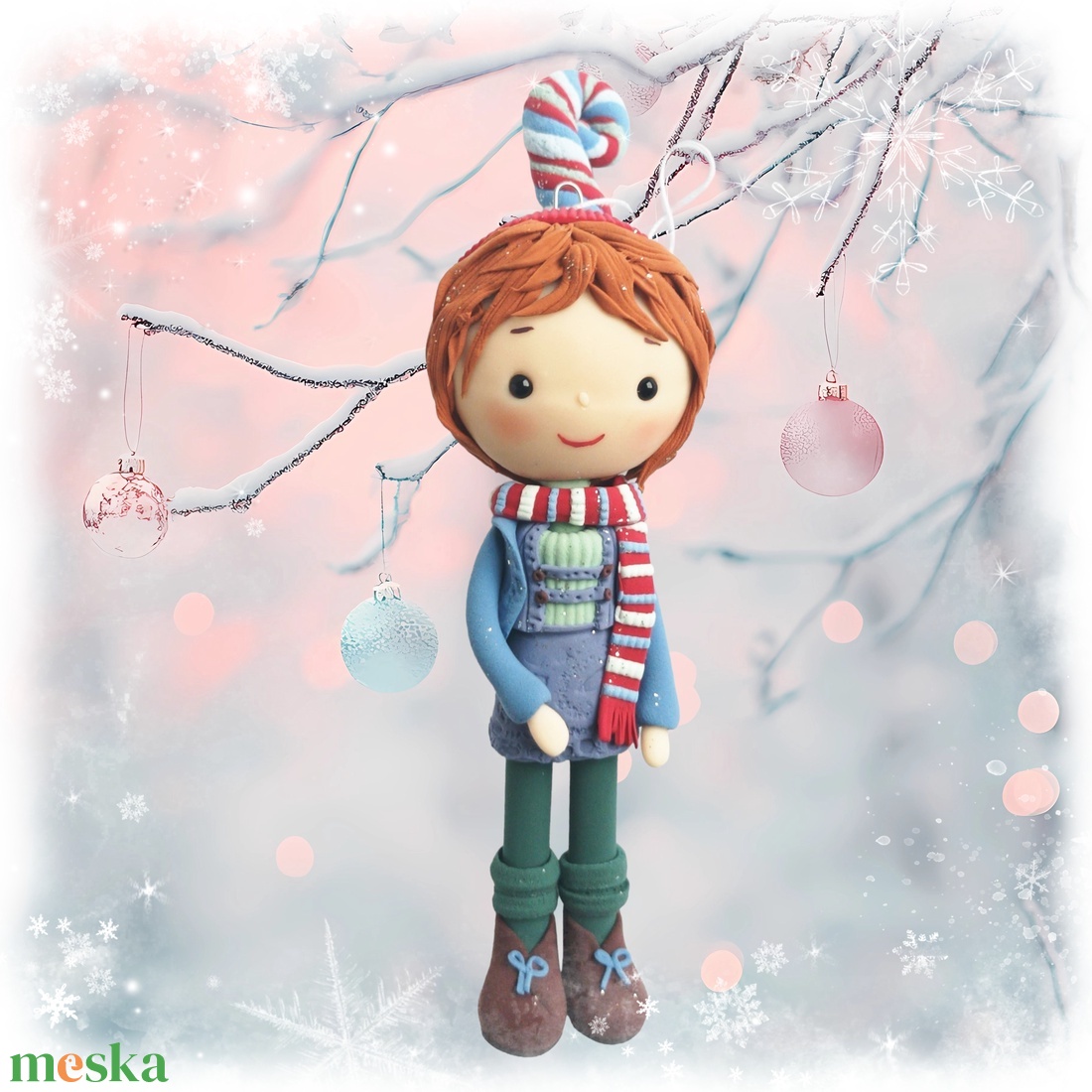 Manó dísz (felakasztható) - karácsony - karácsonyi lakásdekoráció - karácsonyfadíszek - Meska.hu