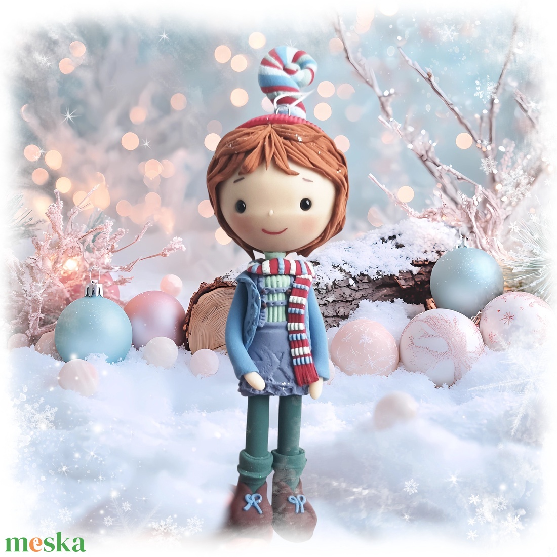 Kisfiú dísz (felakasztható): vörös hajú - karácsony - karácsonyi lakásdekoráció - karácsonyfadíszek - Meska.hu