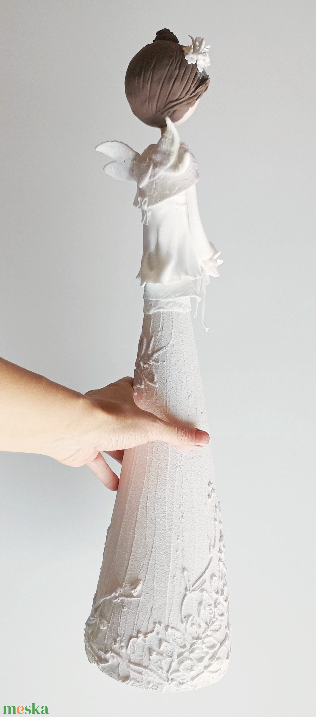 Nagyméretű angyal (54 cm magas) - otthon & életmód - dekoráció - asztal és polc dekoráció - asztaldísz - Meska.hu