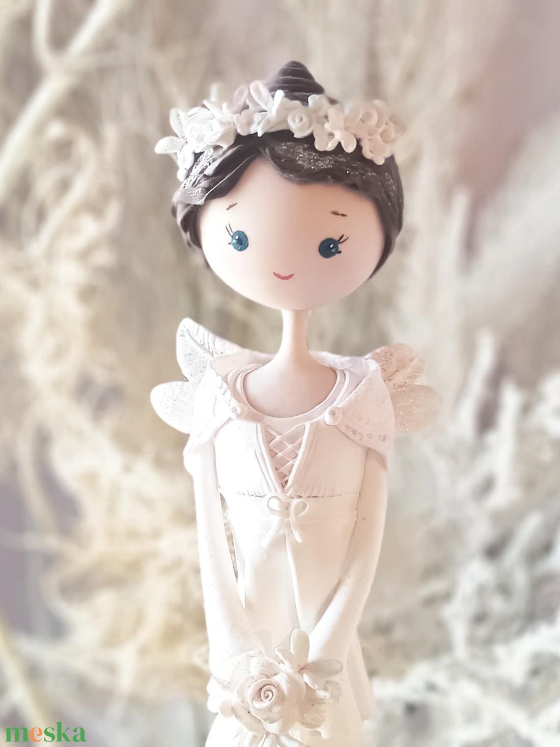 Nagyméretű angyal (54 cm magas) - otthon & életmód - dekoráció - asztal és polc dekoráció - asztaldísz - Meska.hu